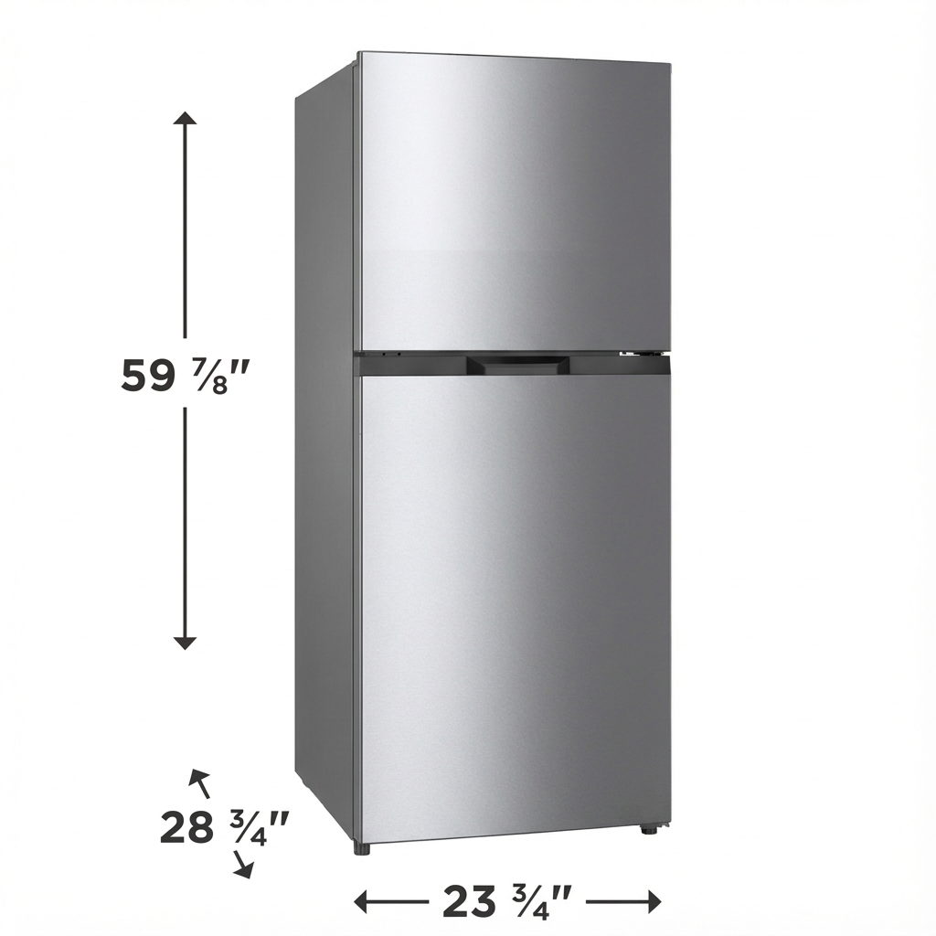 Newfoundland 24" Stainless Steel Refrigerator