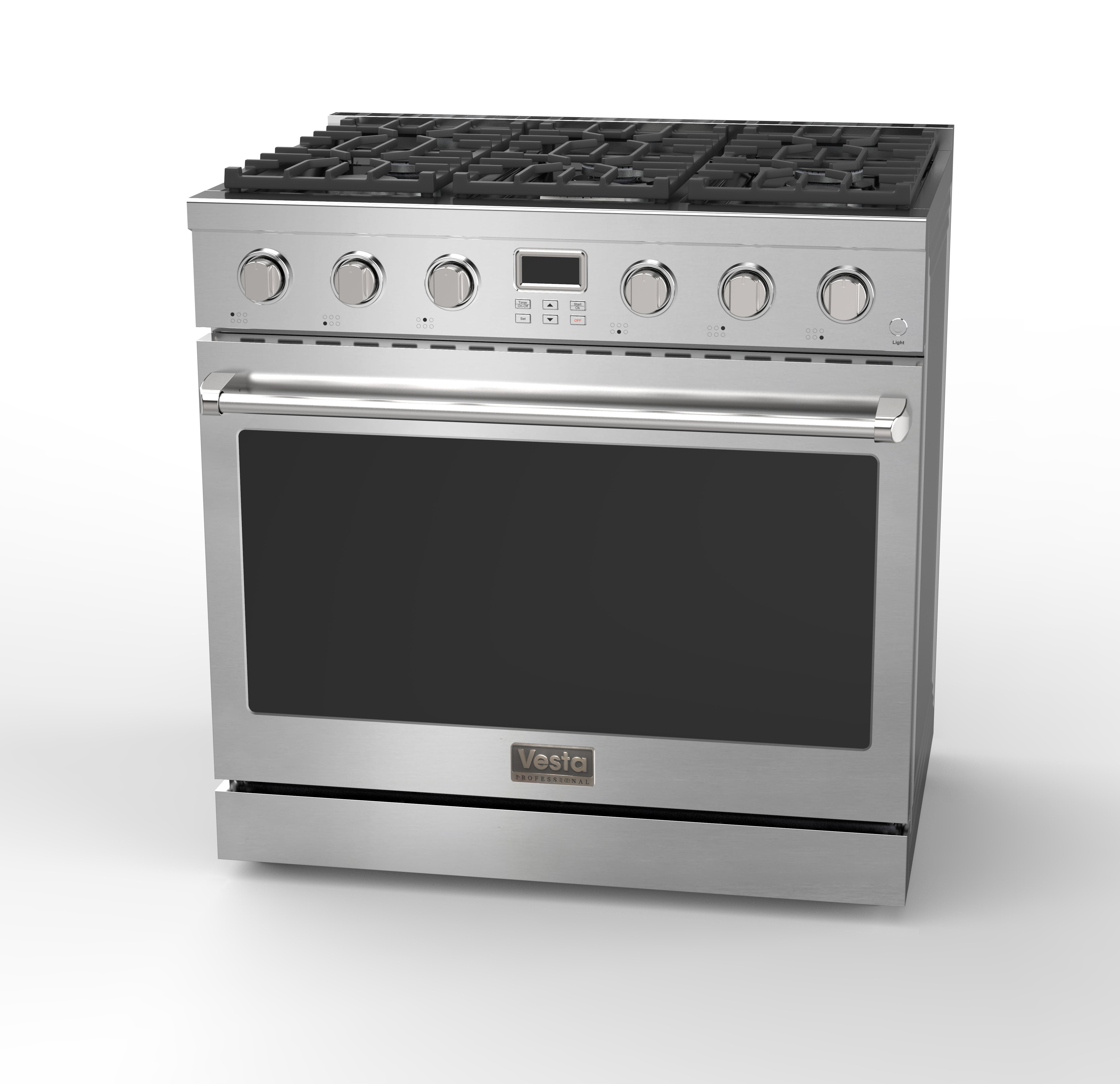 Alberta 36" | Silver | Full Gas Range