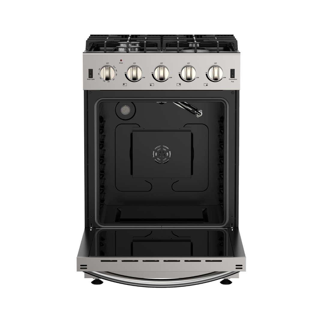 Alberta 30 po | Argent | Cuisinière à gaz