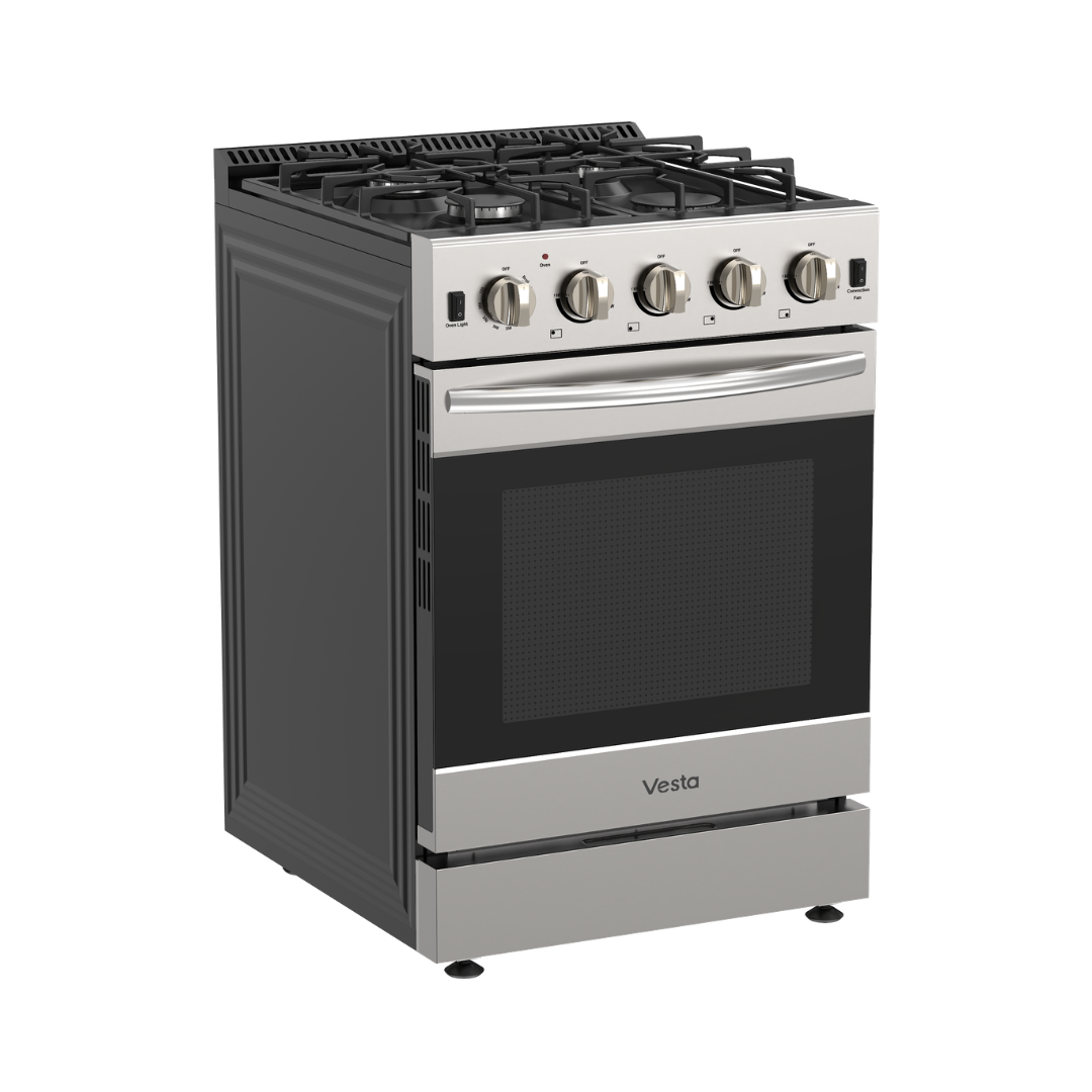 Alberta 30 po | Argent | Cuisinière à gaz