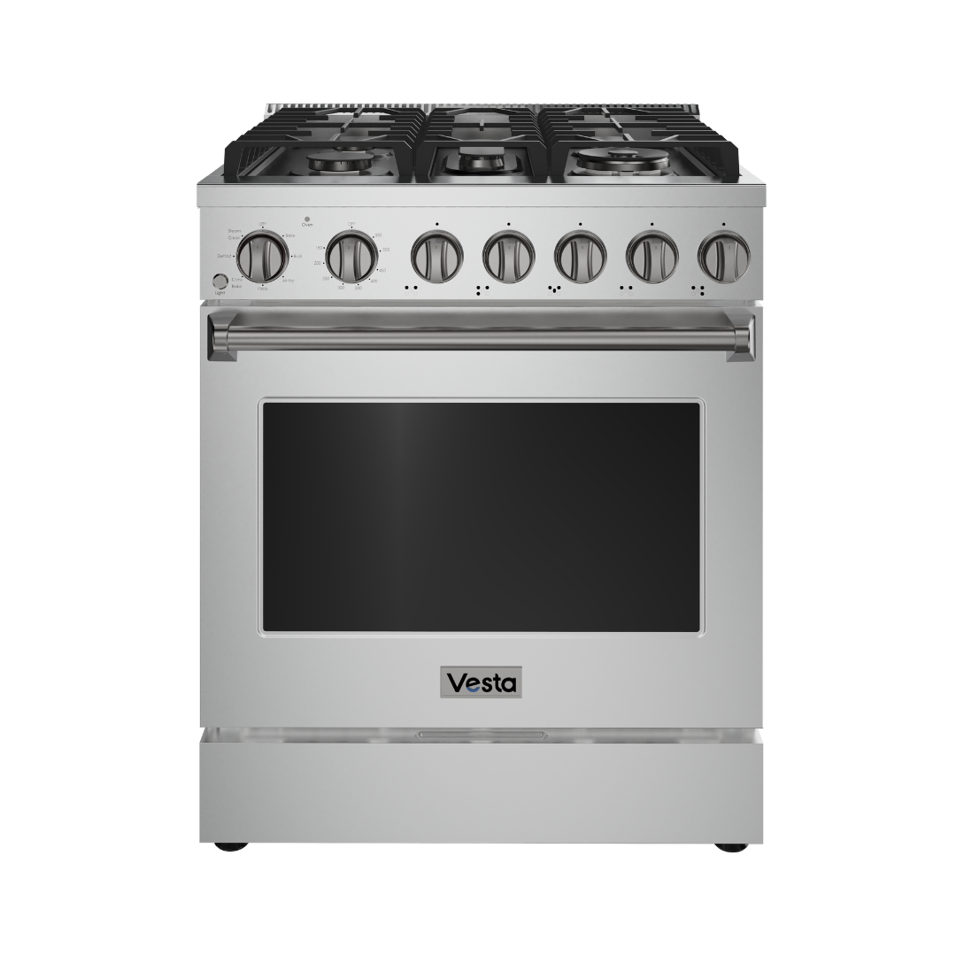 Alberta 30 po | Argent | Cuisinière à gaz