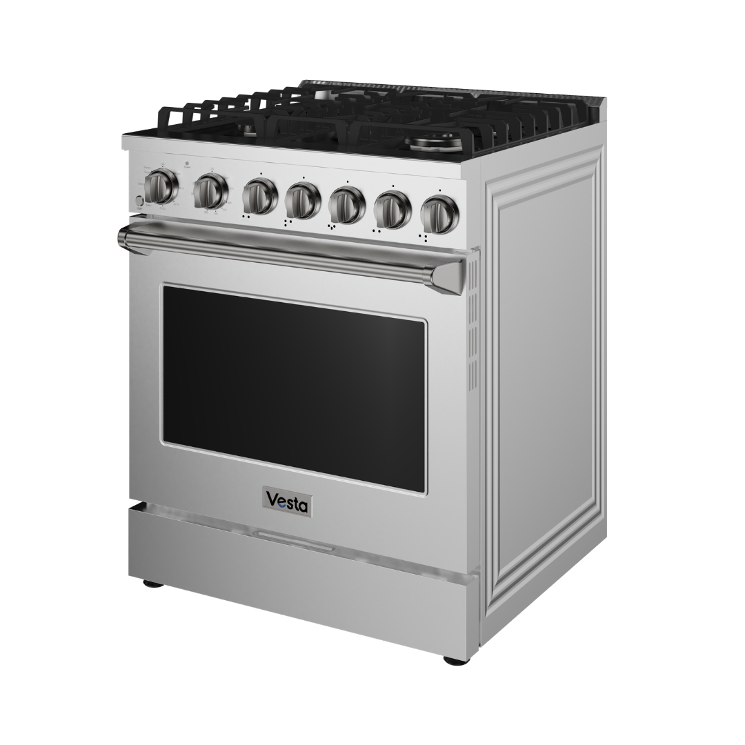Alberta 30 po | Argent | Cuisinière à gaz