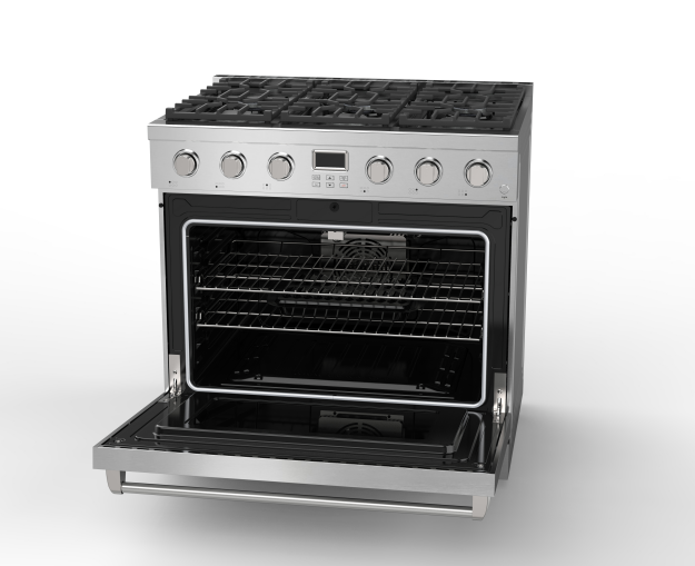 Alberta 36" | Silver | Full Gas Range