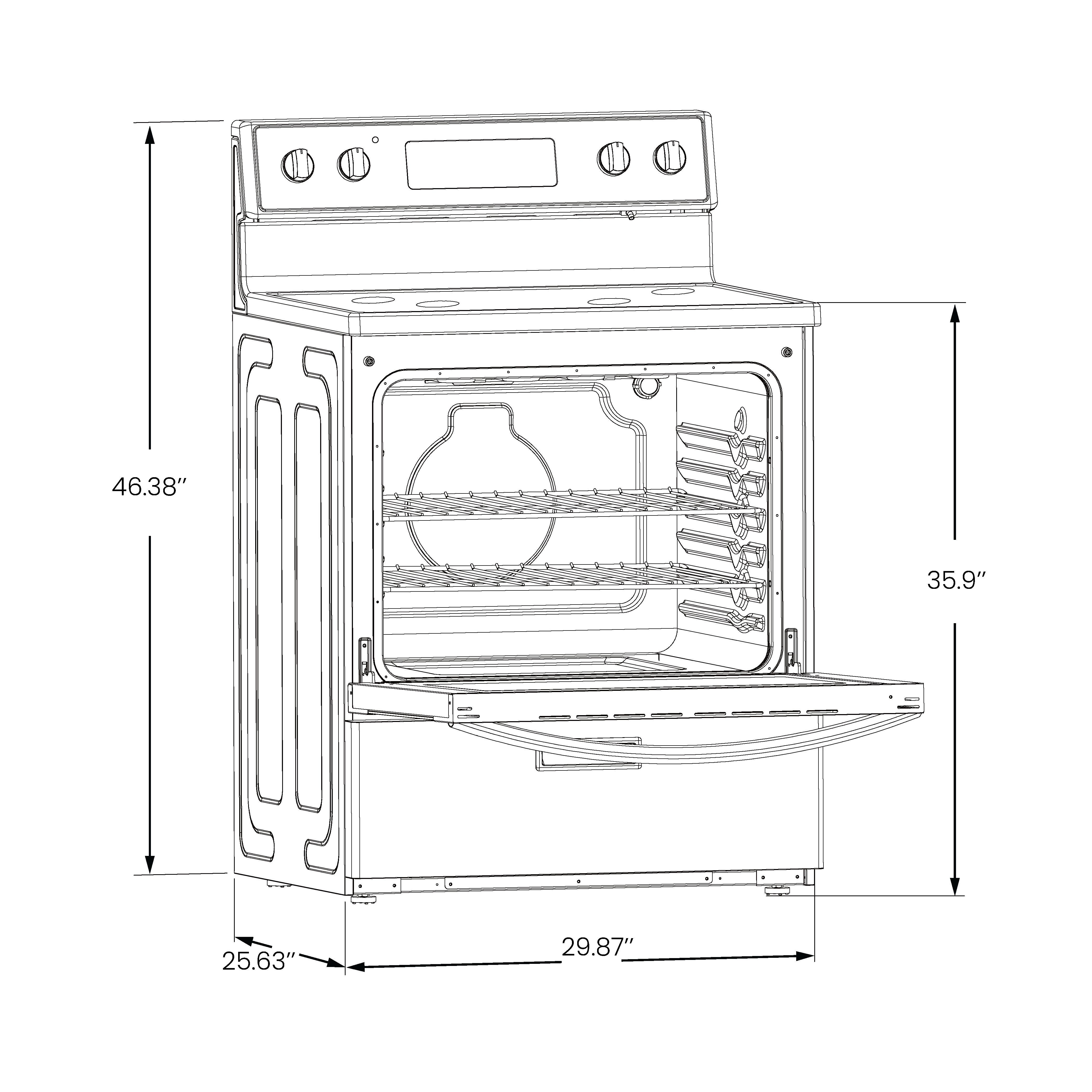 Saskatchewan 30" Stainless Steel Freestanding Electric Range