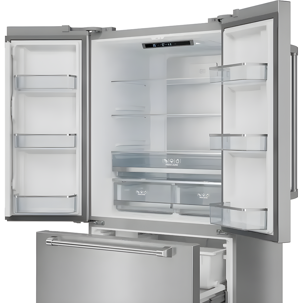 Yukon 36" Stainless Steel French Door Counter Depth Freezer