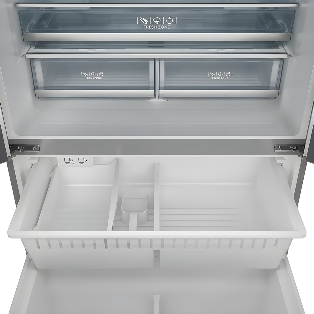 Yukon 36" Stainless Steel French Door Counter Depth Freezer