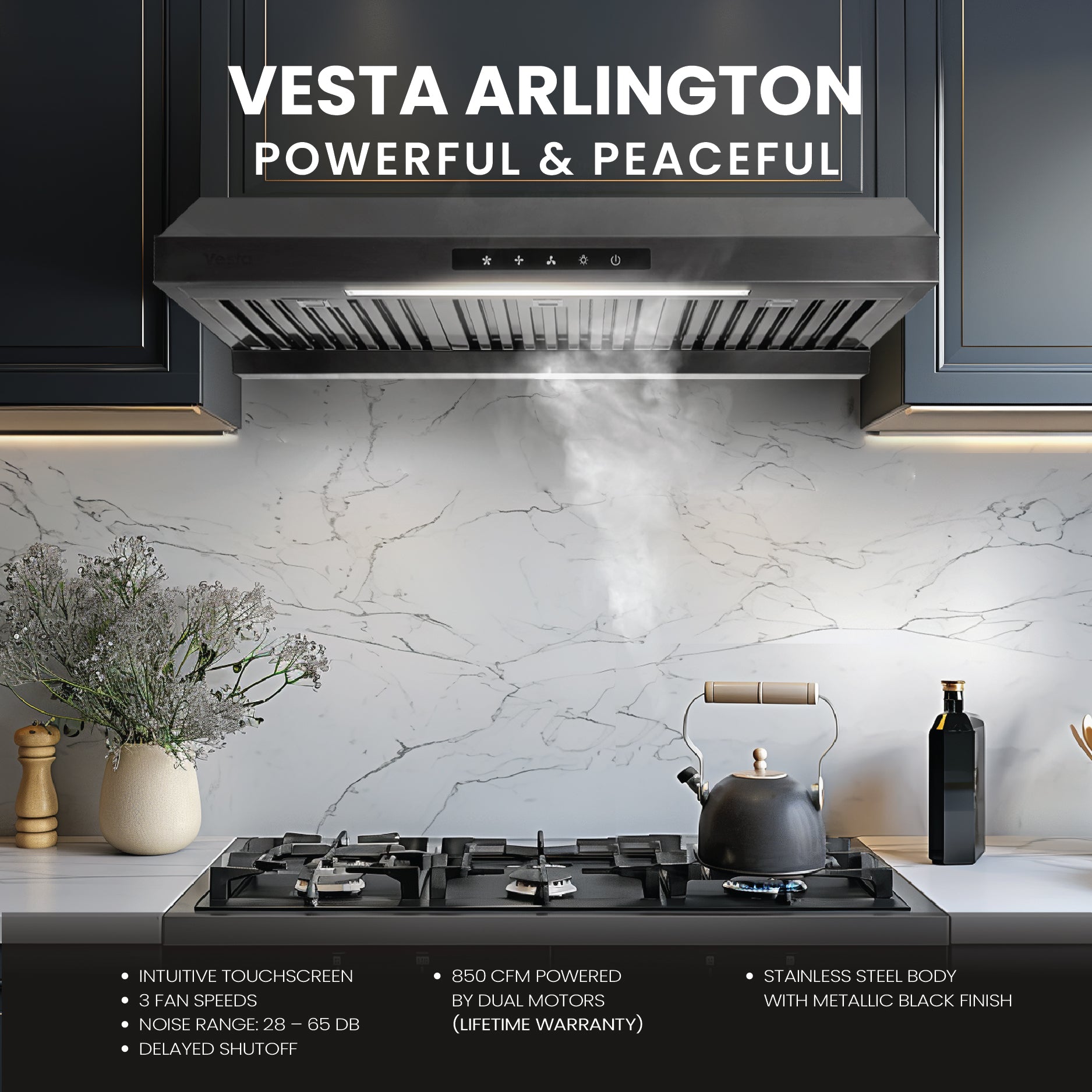 Arlington 30" | Metallic Black