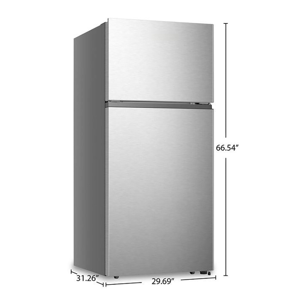 Whitehorse 30" Stainless Steel Refrigerator with Top-Freezer