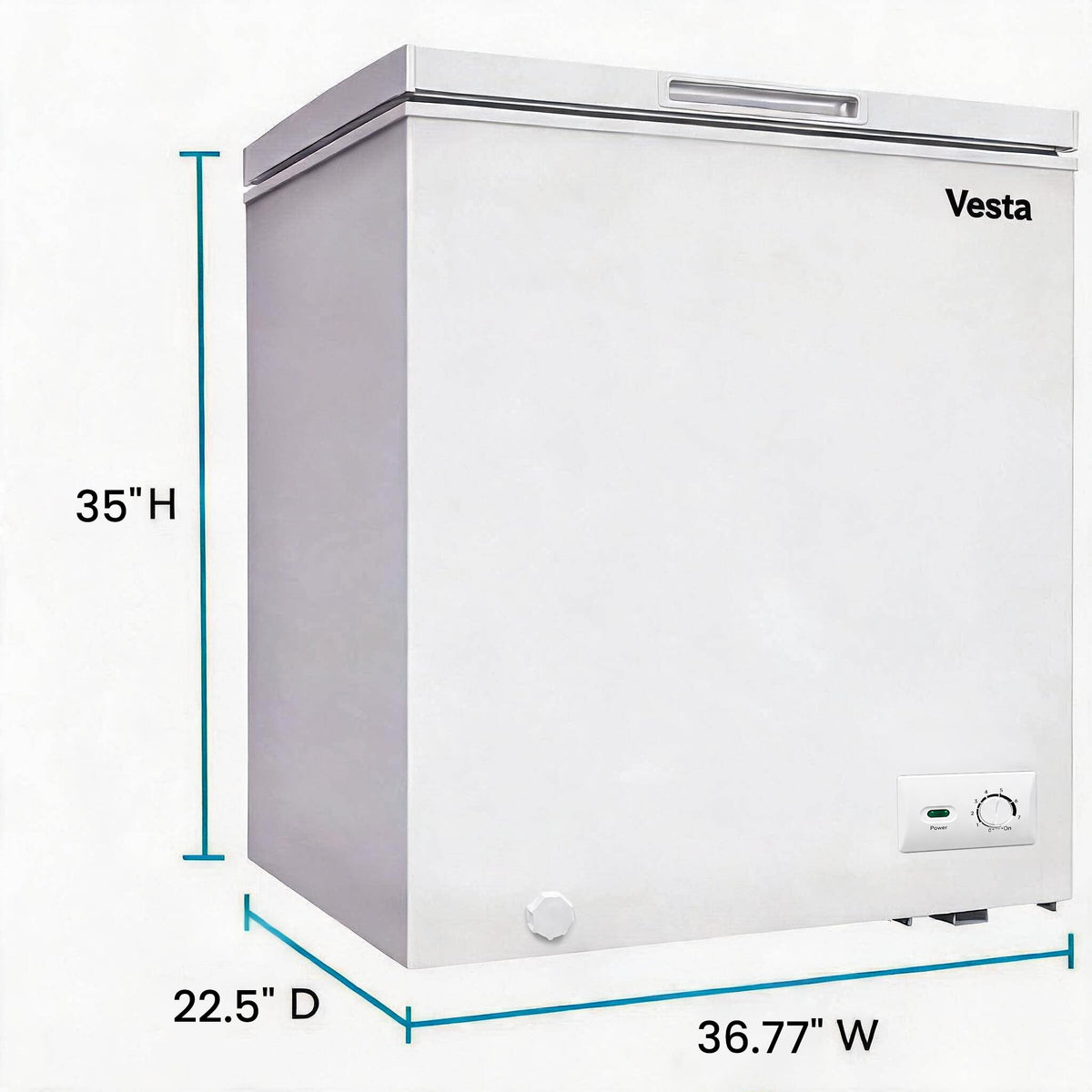 Prince Edward Island 7 cu. ft. White Chest Freezer