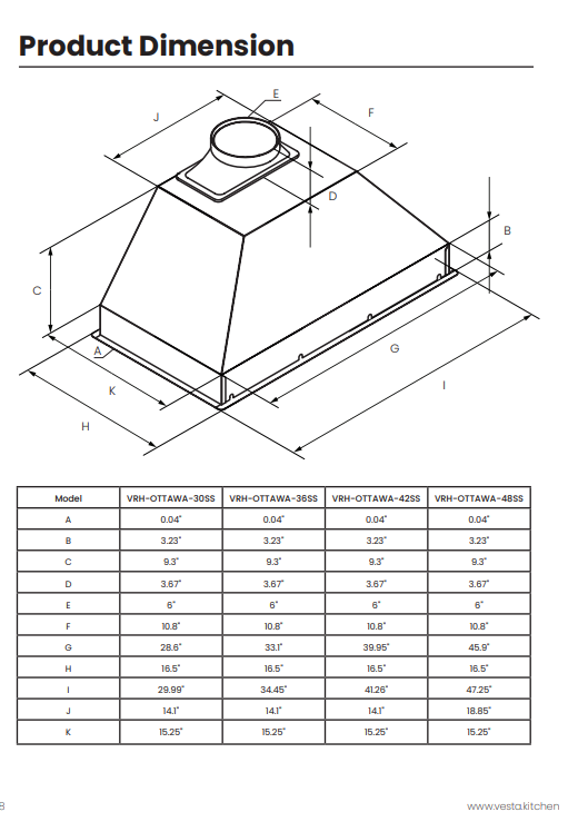 Ottawa 30" | Silver | DC Motor