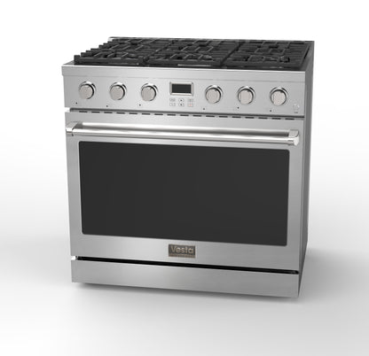 Alberta 36" | Argent | Cuisinière à gaz complète
