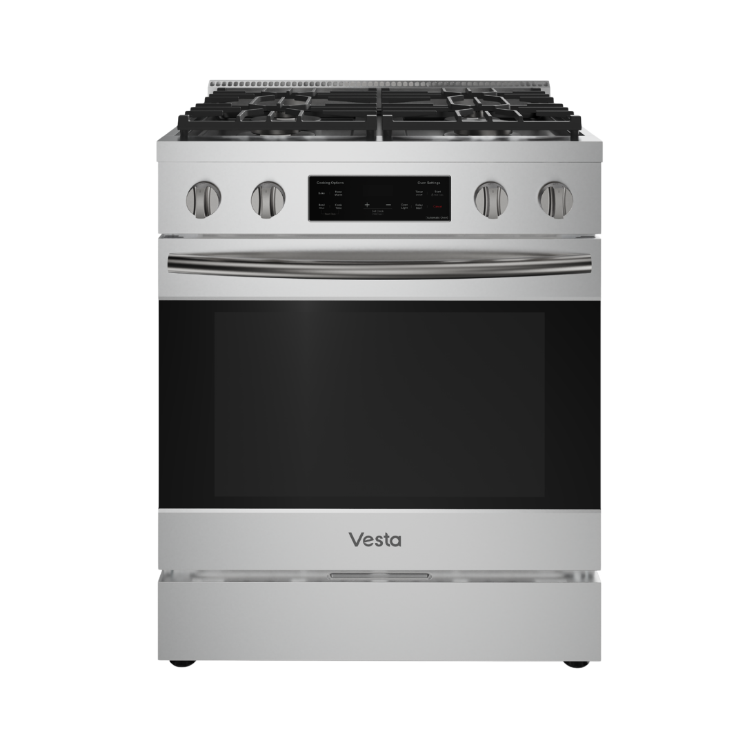 Alberta 30 po | Argent | Cuisinière à gaz