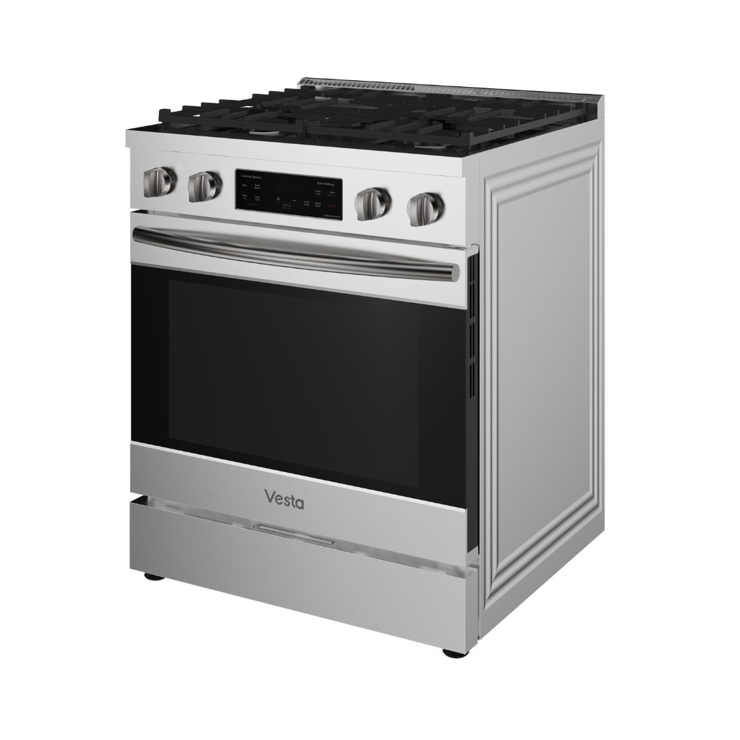 Alberta 30 po | Argent | Cuisinière à gaz