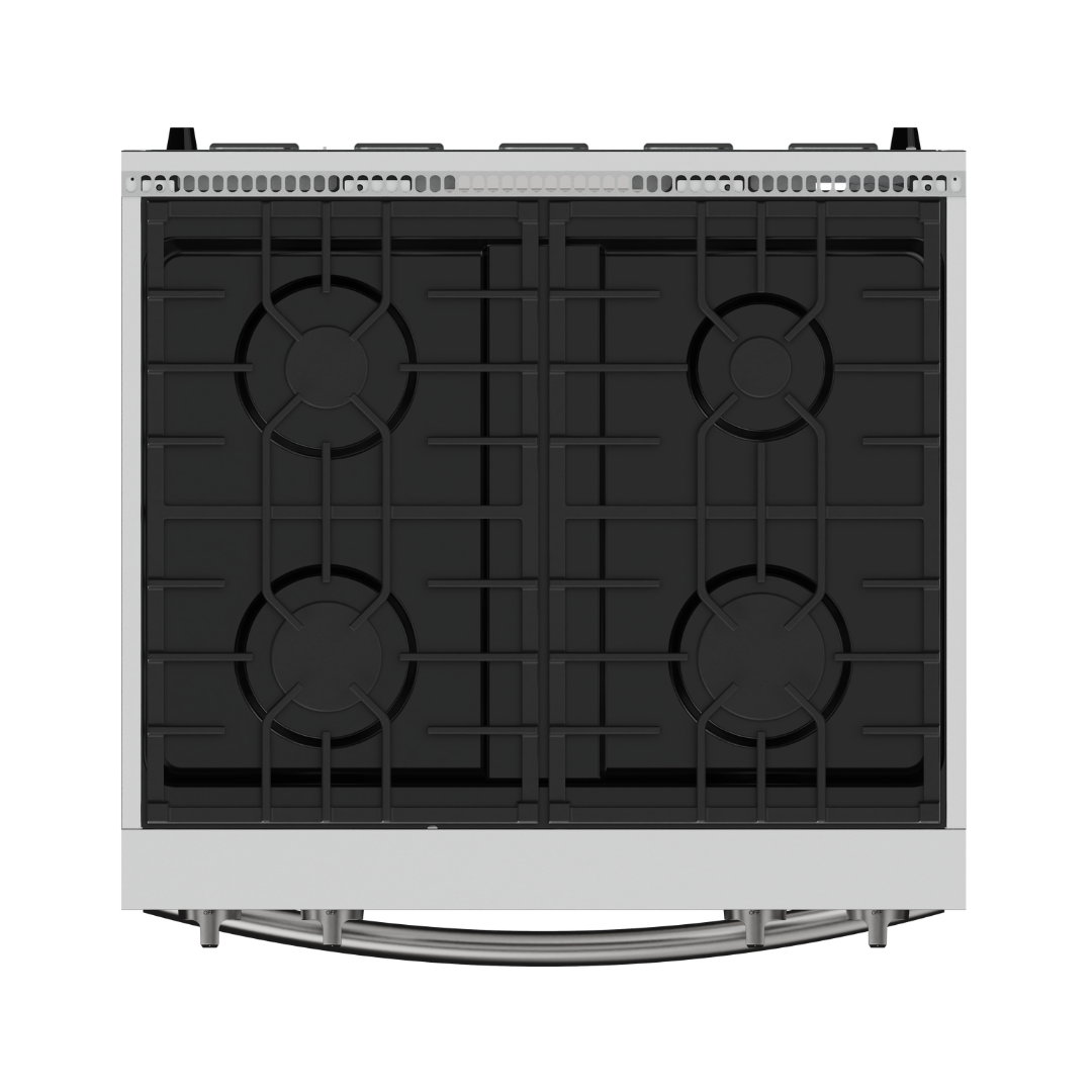 Alberta 30 po | Argent | Cuisinière à gaz