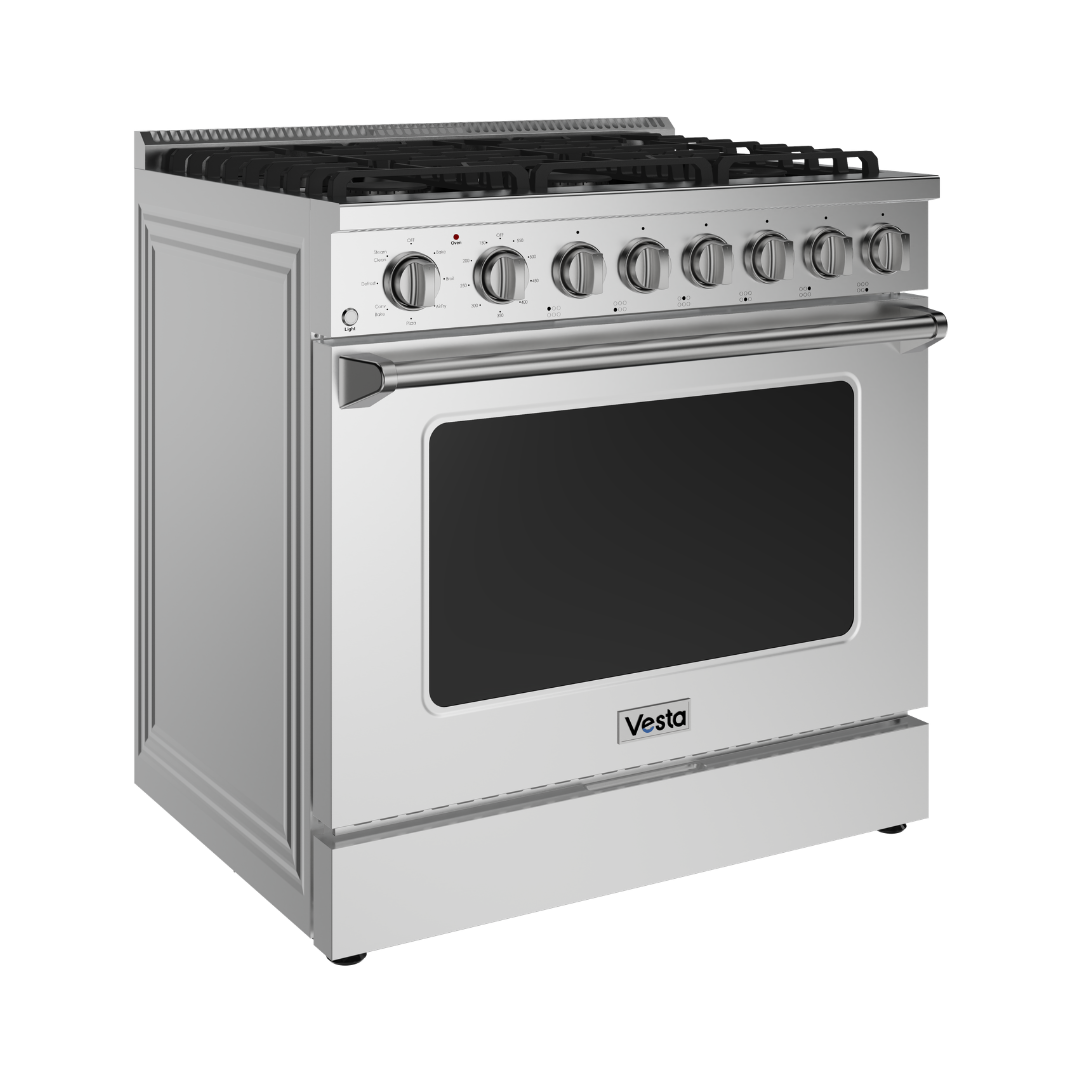 Oregon 36" | Silver | Full Gas Range