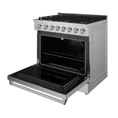 Oregon 36" | Silver | Full Gas Range