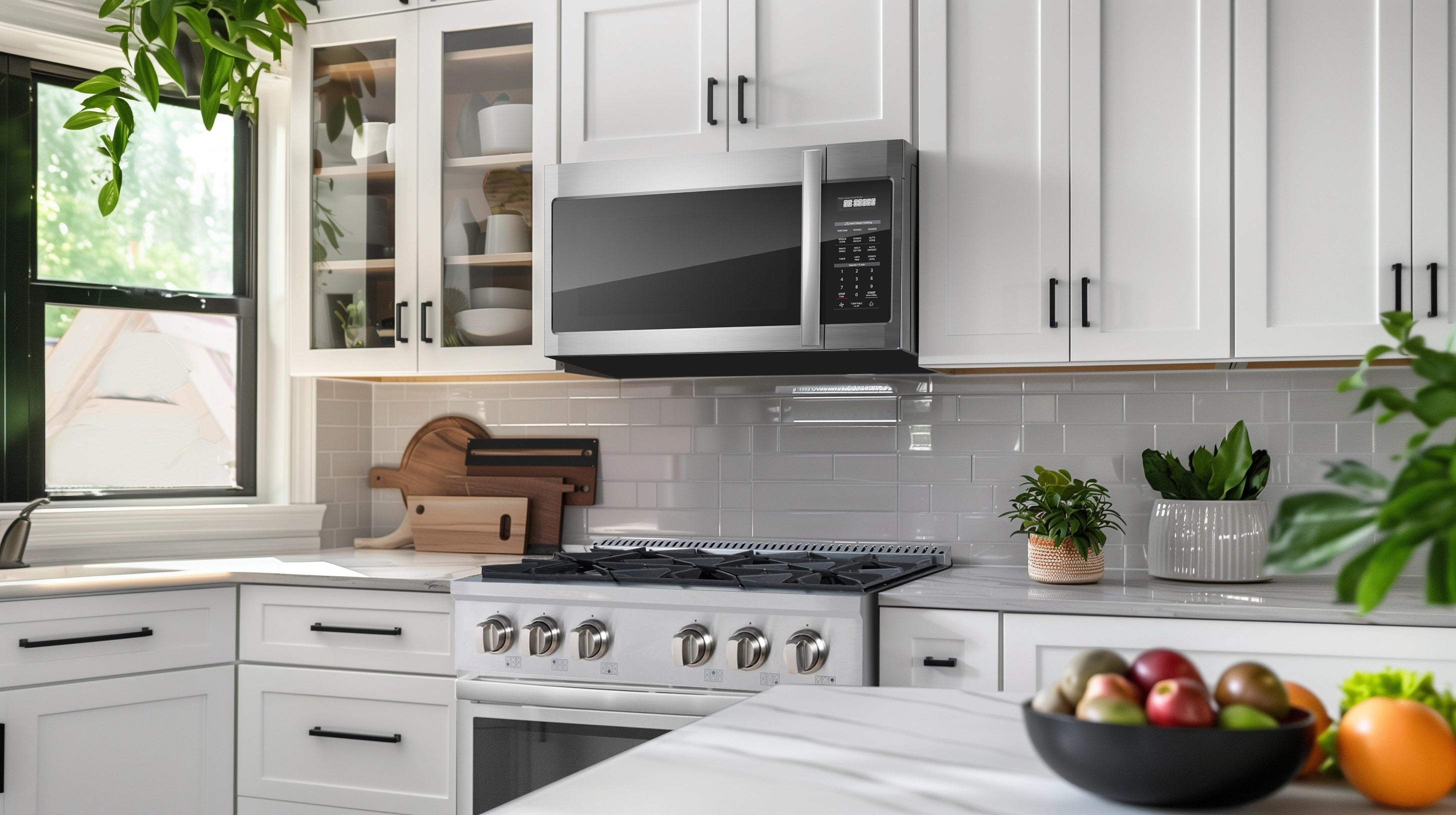 *Bientôt disponible* Micro-ondes à hotte intégrée Miami de 30 po en acier inoxydable