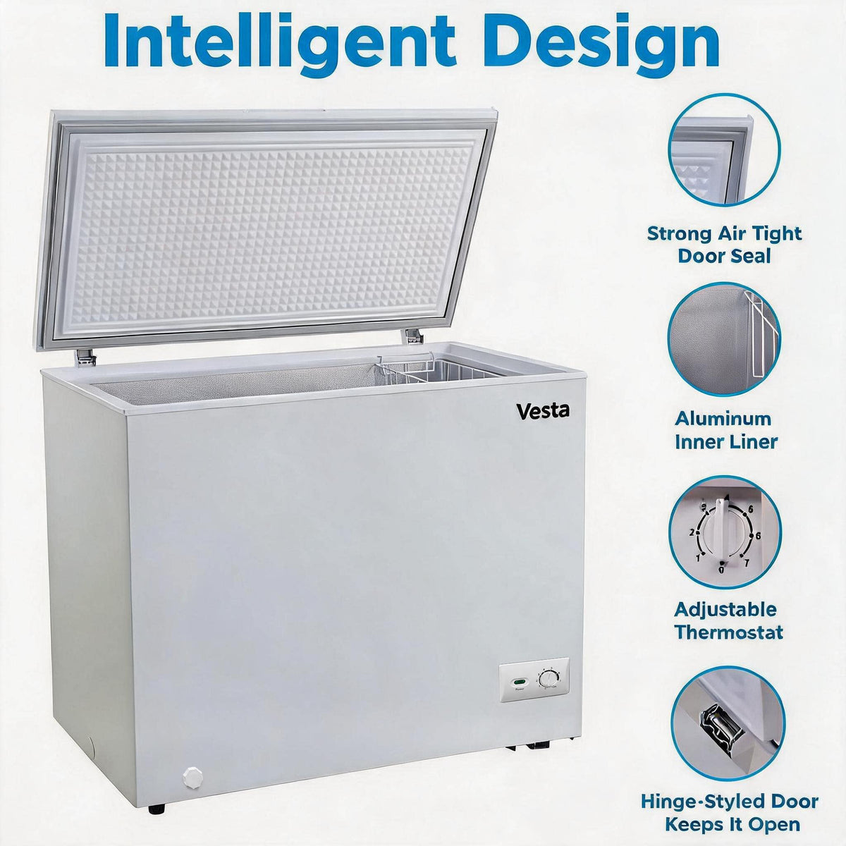 Prince Edward Island 7 cu. ft. White Chest Freezer