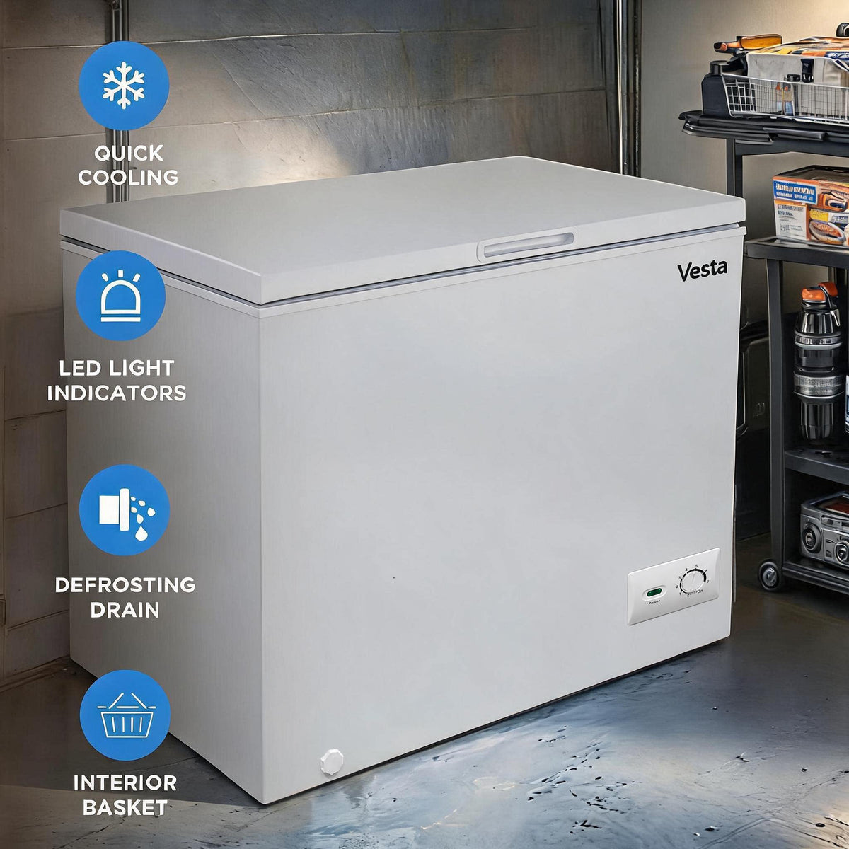 Prince Edward Island 7 cu. ft. White Chest Freezer
