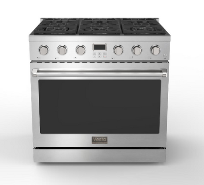 Alberta 36" | Argent | Cuisinière à gaz complète