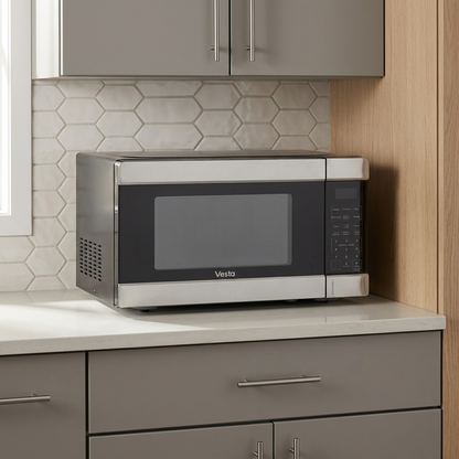Tokyo 1.1 Cu. Ft Countertop Microwave - Stainless Steel