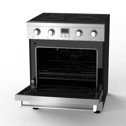 BC 30" | Argent | Cuisinière électrique