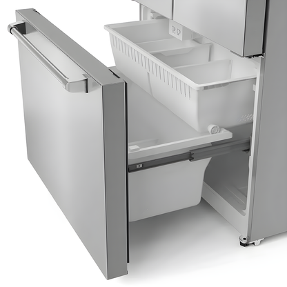 Yukon 36" Stainless Steel French Door Counter Depth Freezer
