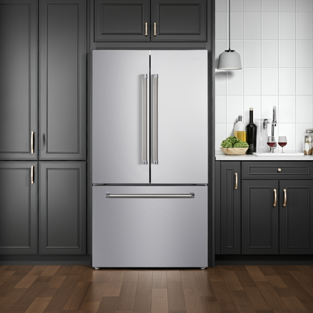 Yukon 36" Stainless Steel French Door Counter Depth Freezer