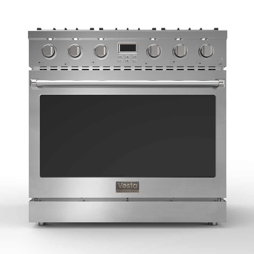 Alberta 36" | Argent | Cuisinière à gaz complète