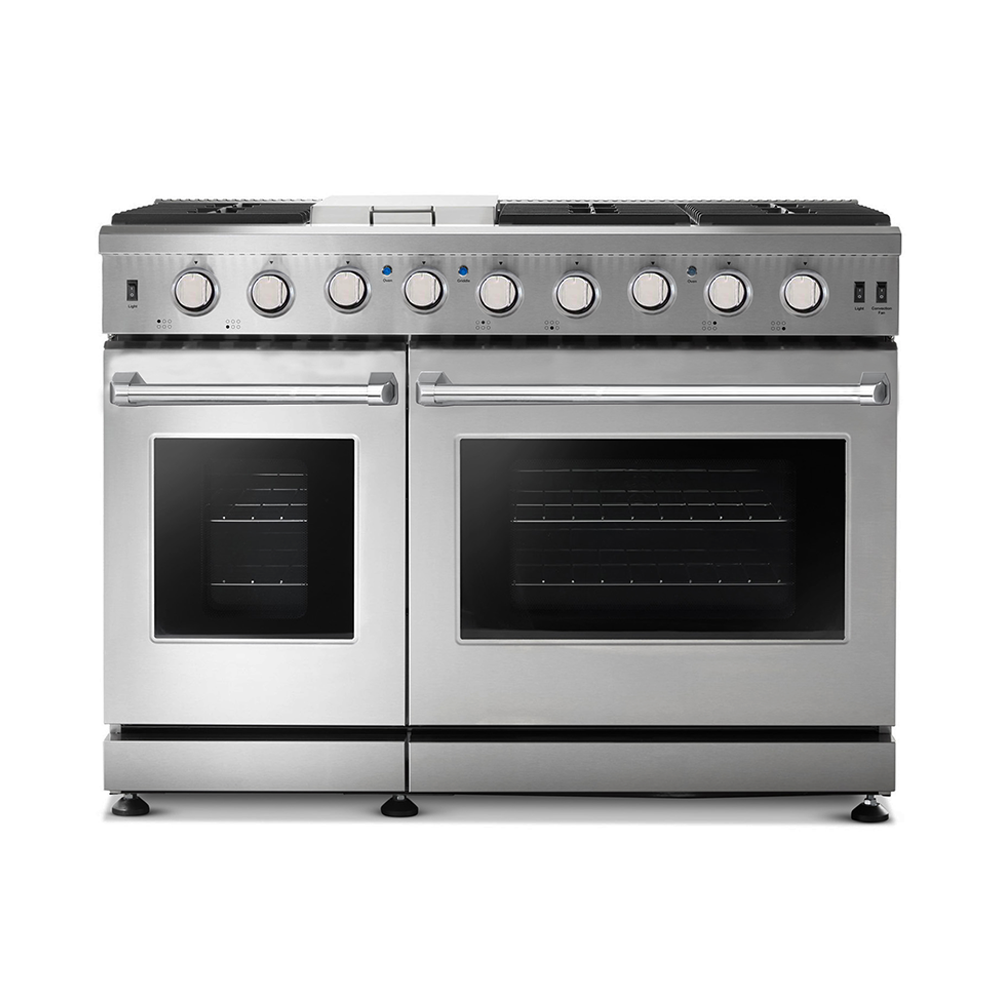 Alberta 48" | Argent | Cuisinière à gaz complète