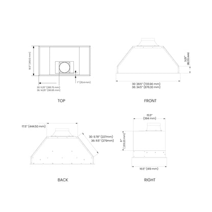 Vancouver 30" | Argent 